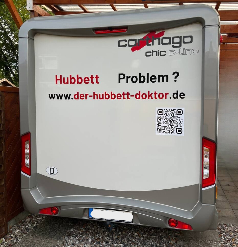Werbung Wohnmobil Rückseite